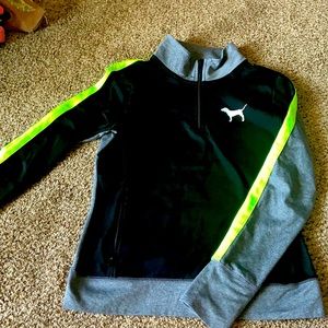 PINK Pullover with a zipper, size M